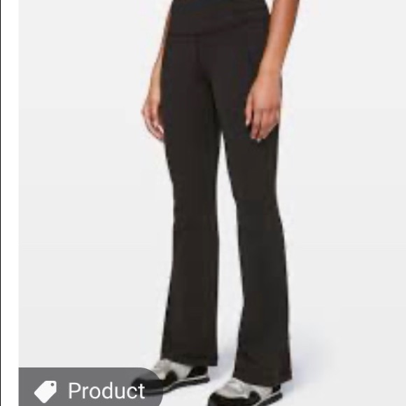 Lululemon black luon pants legging groove pants 4 - Picture 5 of 7